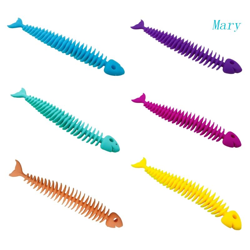 Mary Squeeze Sensory Toy Bubble Fidget Autism Kebutuhan Khusus Mainan Squishy Tulang Ikan