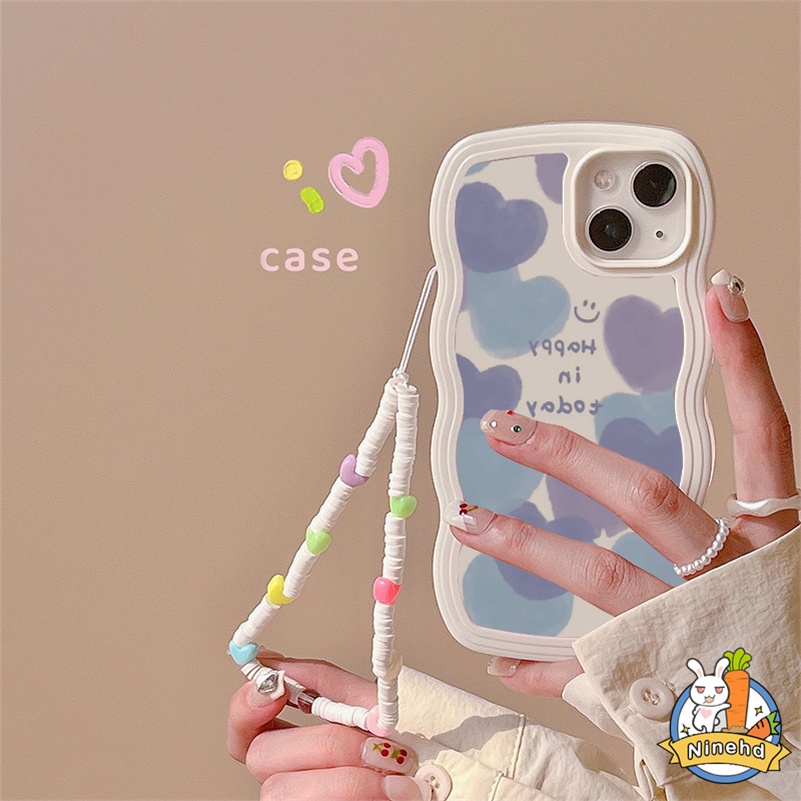 IPHONE Casing Kompatibel Untuk Iphone14 13 12 11 Pro Max X Xr Xs Max8 7 6 6s Plus SE 2020 Seni Lukisan Cat Minyak Cinta Casing Ponsel Tepi Bergelombang Shockproof Silikon Soft Case Penutup Pelindung Kamera