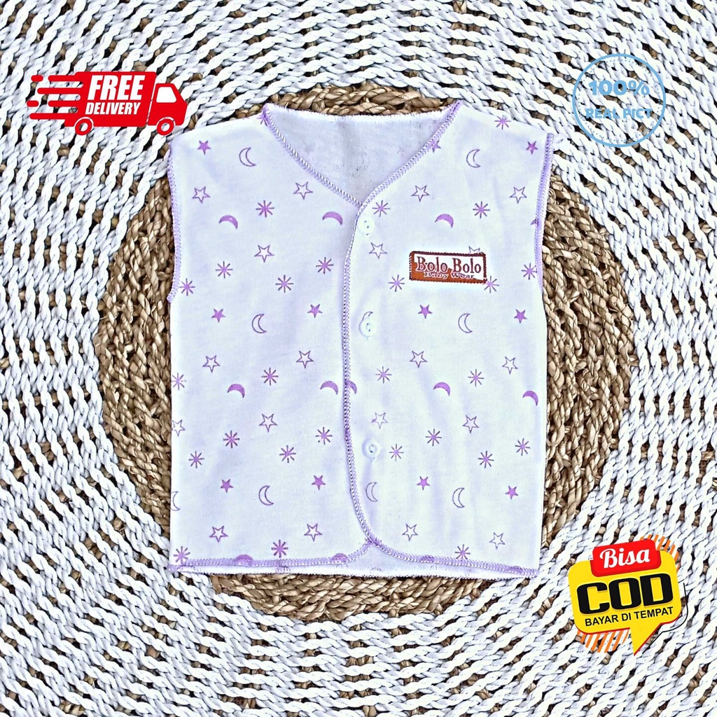 SALE 7.7 Serian Lilac - 3 pcs Baju Bayi Kutung Bayi Baru Lahir 0 sd 3 Bulan Lilac Series merk SNI Bolo - Bolo