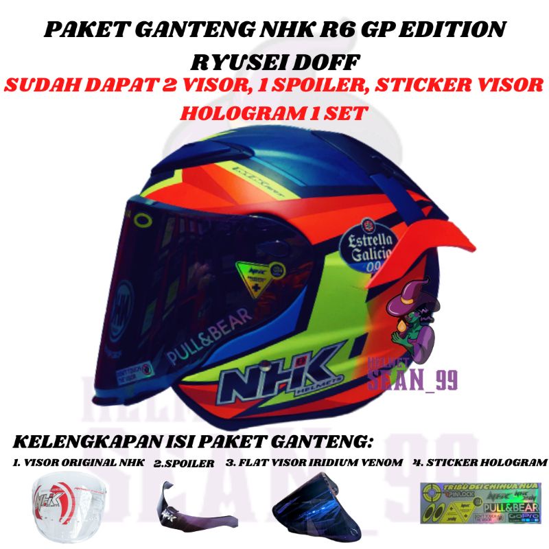 HELM NHK R6 RYUSEI GP EDITION ORIGINAL SNI ( PAKET GANTENG NHK R6 )