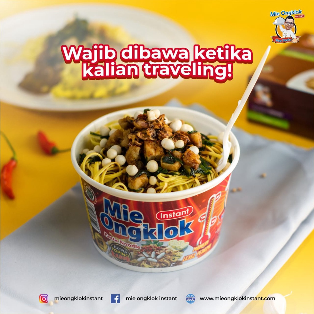 Mie Ongklok Instant &quot;Mas Desta&quot; Kemasan Cup 115 Gr