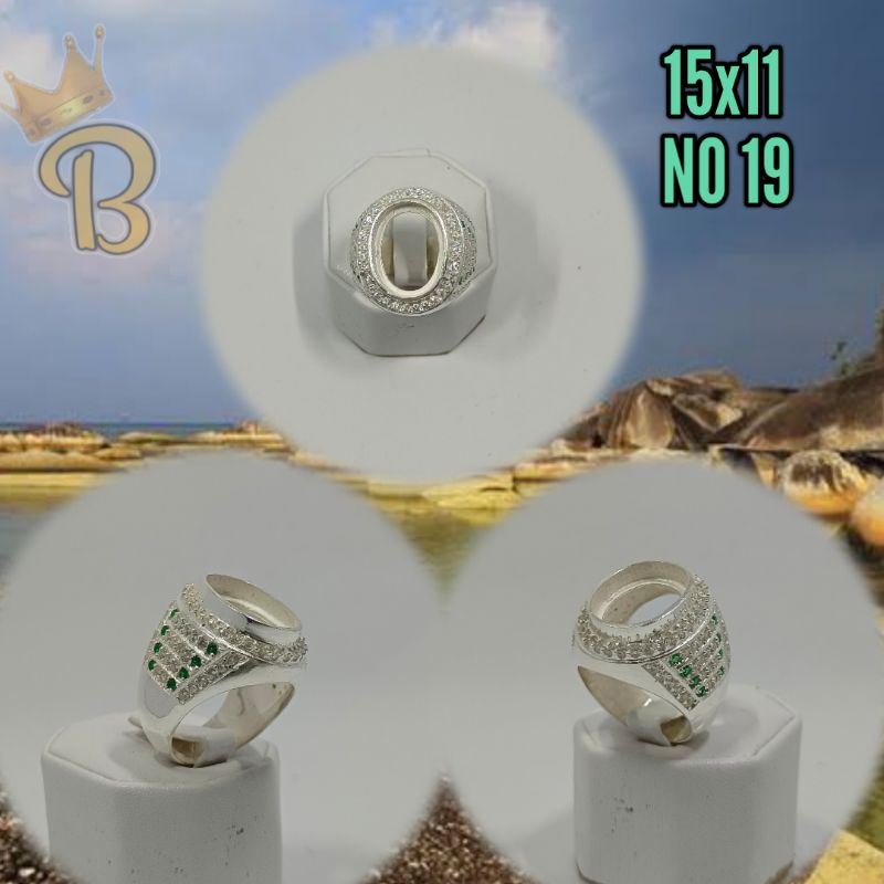 EMBAN PERAK KOMBINASI MATA