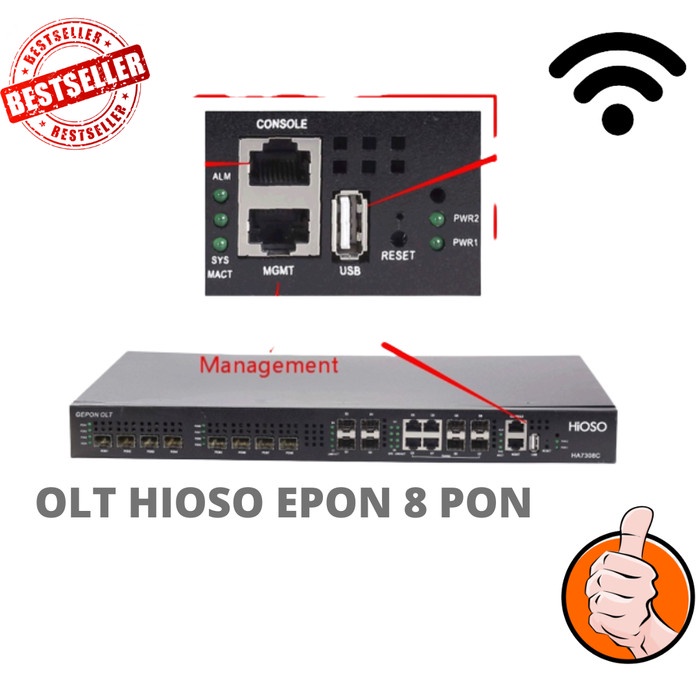 Port Hioso Epon Olt 8 Port
