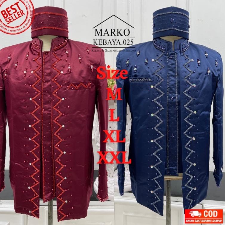 N97 Beskap pengantin / Beskap pengantin pria / Beskap pengantin putih / Beskap pengantin premium / B