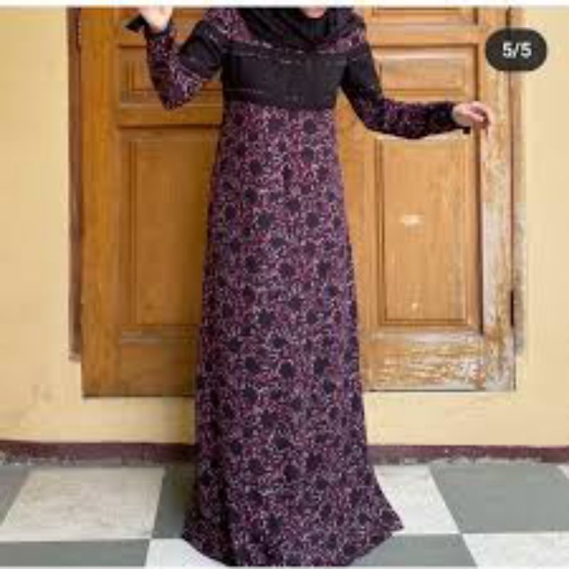 Zeen by Zi Dress Sahla Ungu / Gamis busui friendly