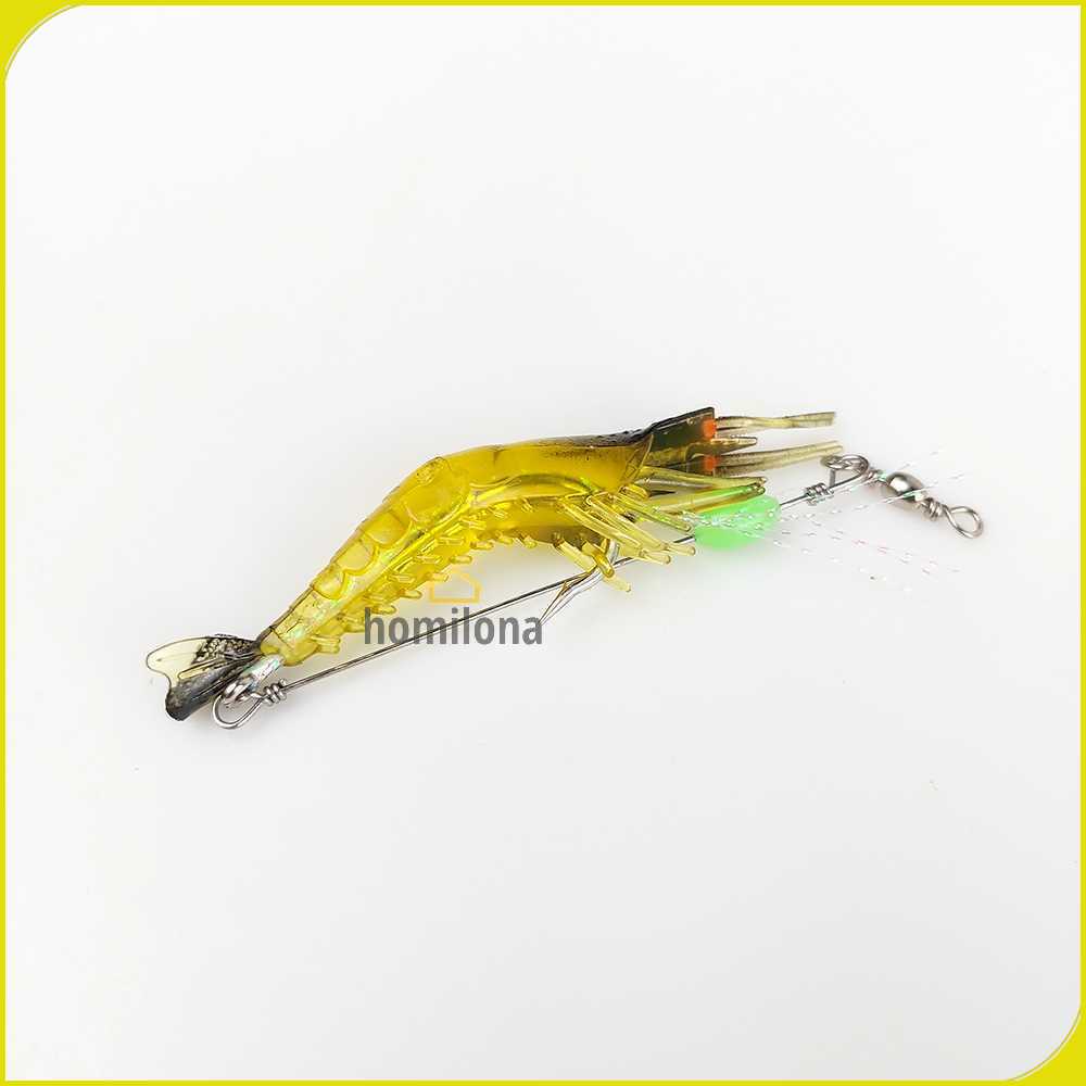 WDAIREN Umpan Pancing Udang Kecil Luminous Shrimp Soft Bait Lure