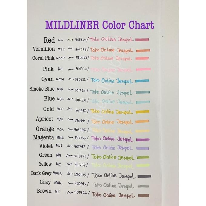

satuan MILDLINER Zebra Double Side Highlighter midliner ATK0994ZB