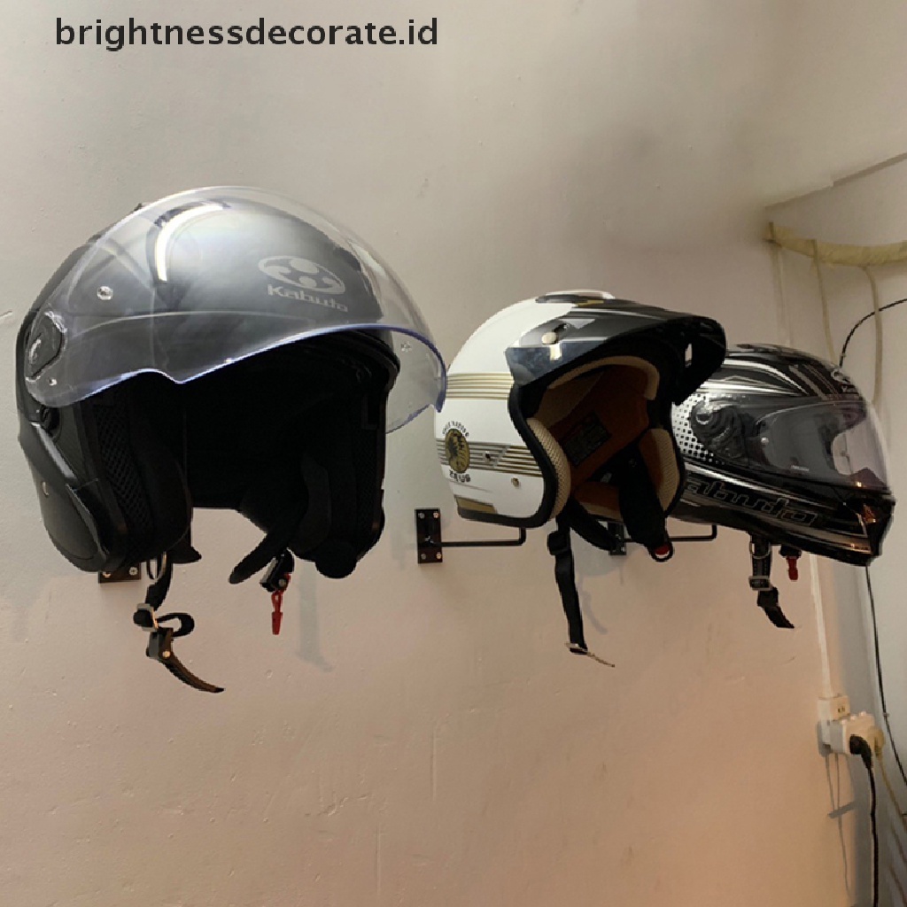 [Birth] Tempat Display Penyimpanan Topi Topi Rak Helm Stand Organizer Hanger Tempel Dinding [ID]