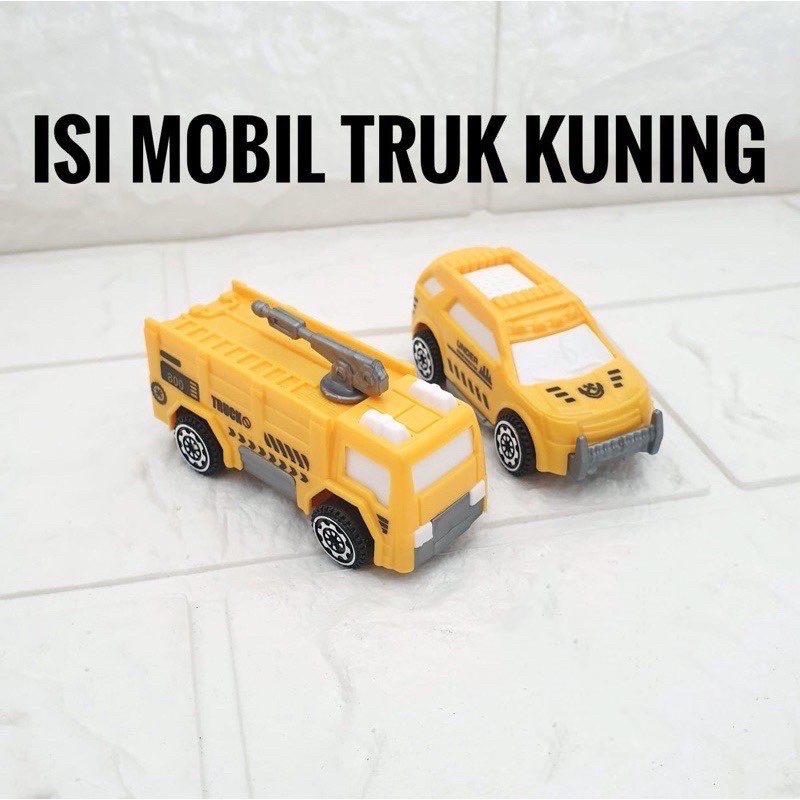 Mainan Truk DIY dengan Jalur Parkir Truck Parking Lot Playset Parkiran Mobil