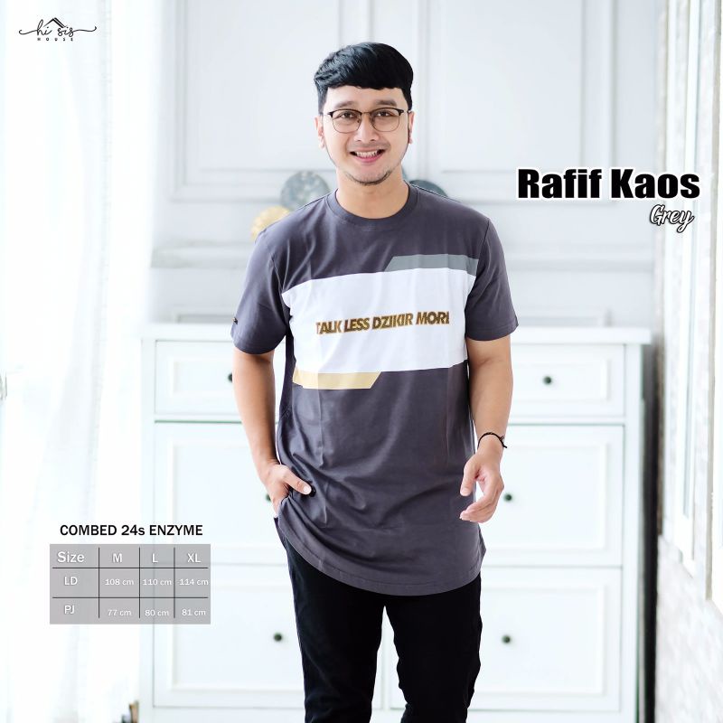 RAFIF KAOS ORI LEAFY BY HI SIS HOUSE | Combed 24s enzyme | Adem nyaman