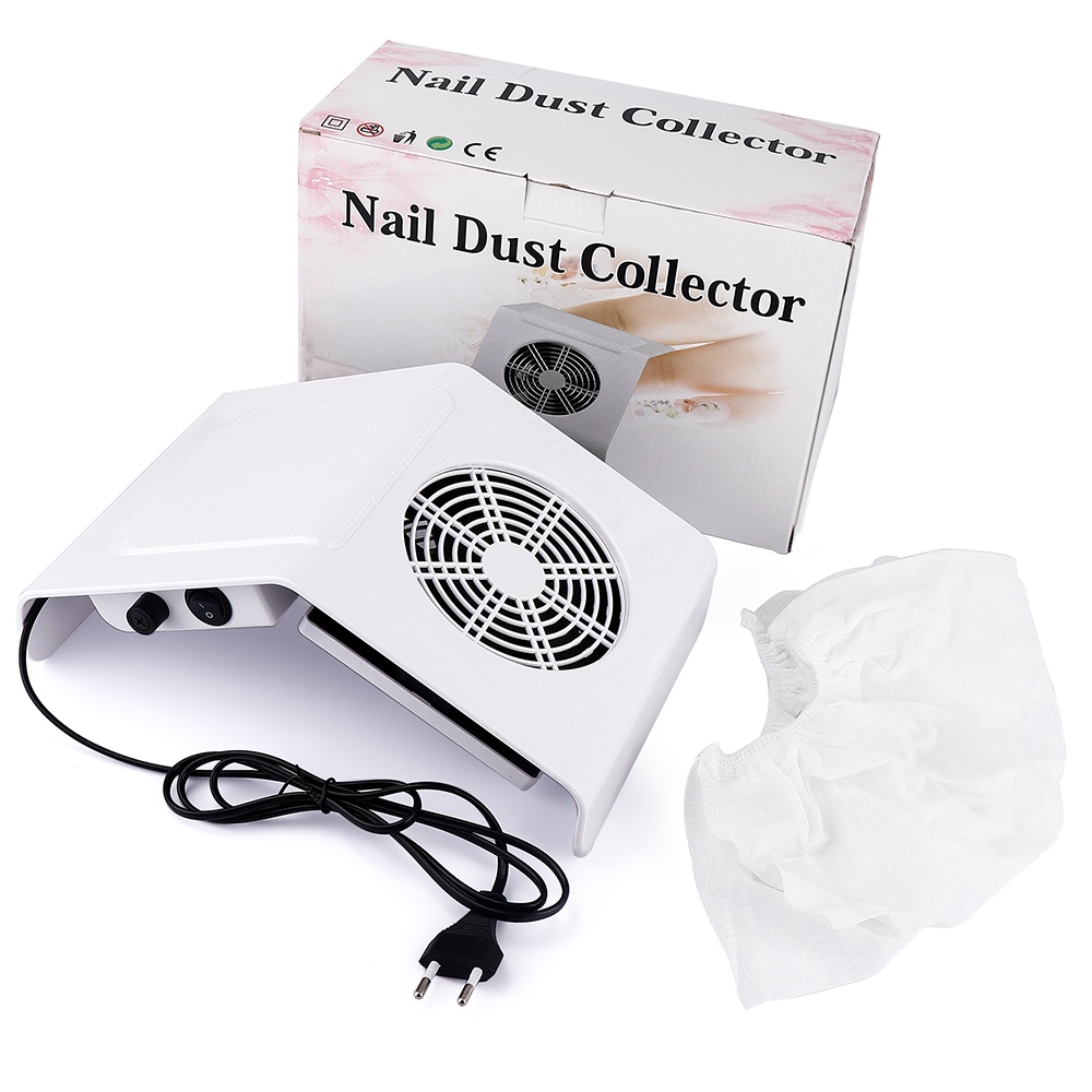 【1-3 Days Delivery】Foreverlily 40W Nail Dust Collector Nail Beauty Tools Dust Suction Salon Expert NAILS ART Dust Vacuum Cleaner For UV Gel Polishing Nail Manicures Suction Nail art
