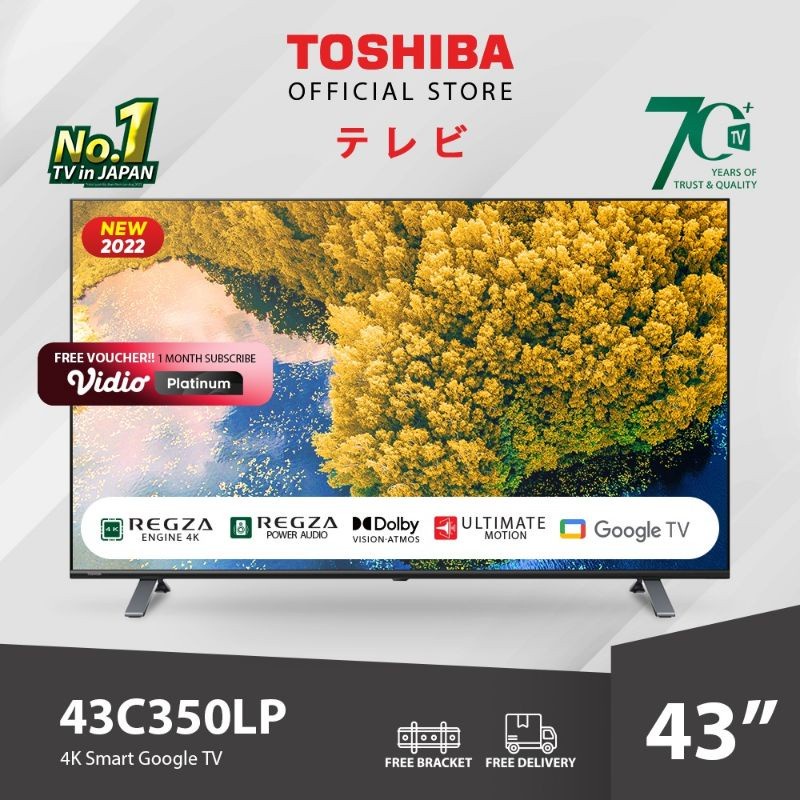 TV LED TOSHIBA 4K 43 INCH 43C350LP