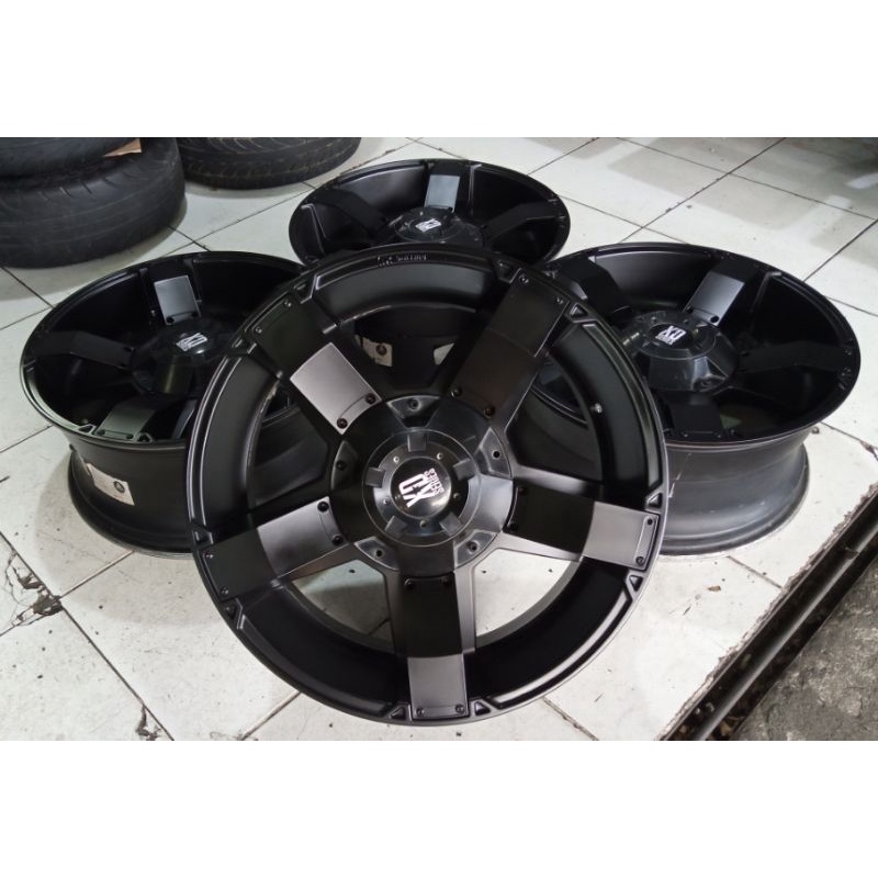 Velg Variasi Pelek Mobil Bekas XD series Ring 20x9 Pcd 6x139,7 ET15 Black Buat Pajero Fortuner Ford 