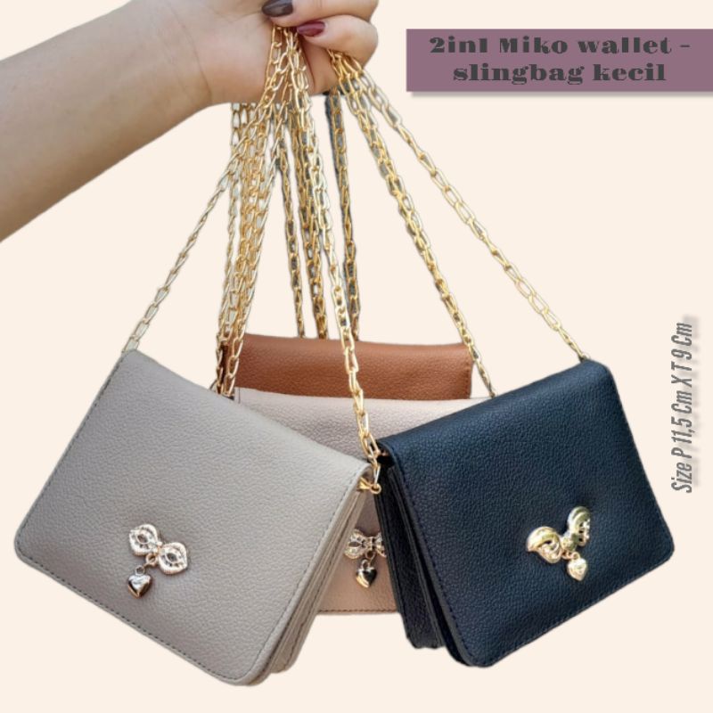 2in1 MIKO WALLET SLINGBAG KECIL