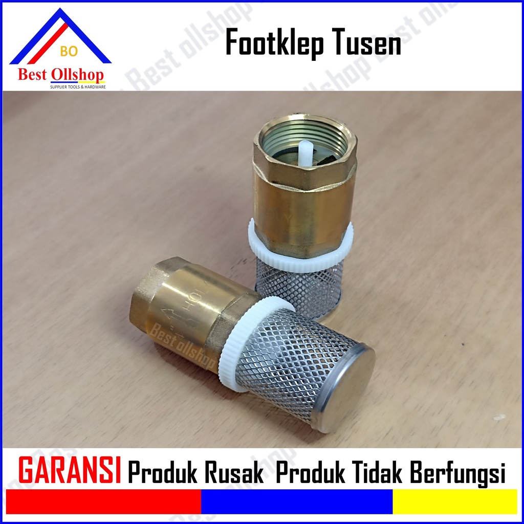 Foot Klep Kuningan 1/2&quot; 3/4&quot; 1&quot; Inch Foot Valve Tusen Klep Footklep Saringan Tandon Bawah 3/4 Inch