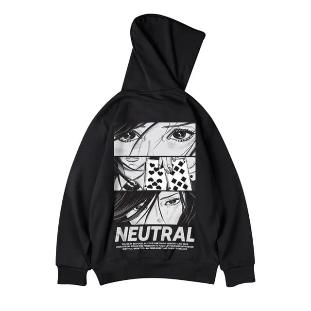 Sweater Hoodie NEUTRAL Jumper Pria Wanita Bahan Fleece Tebal Ukuran S M L XL XXL XXXL
