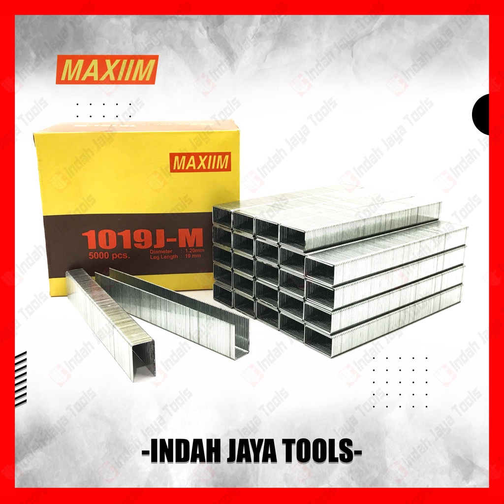 

MAXIIM 1019 J Isi Stapler 19 mm - Staples Paku Tembak Model U 1019J