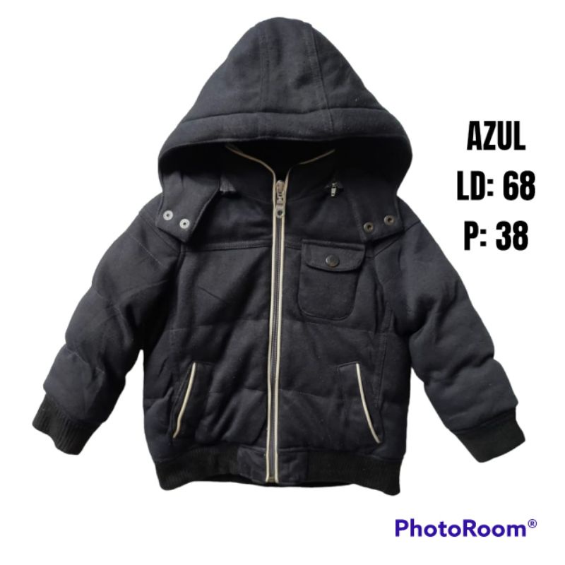 Jaket Hoodie Anak Azul Thrift