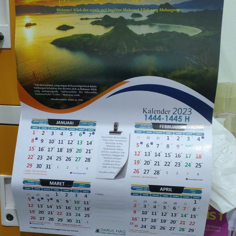 Kalender Dinding 2023 Masehi Darul Haq