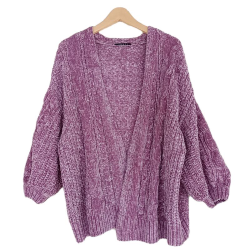 RAJUT CARDI OUTER KEPANG CROP BALON VELVET SUEDE PREMIUM