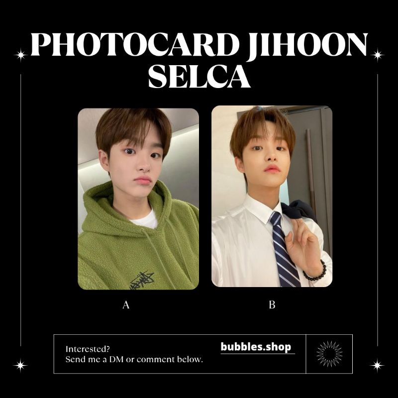 PHOTOCARD UNOFFICIAL JIHOON STRAYKIDS SELCA