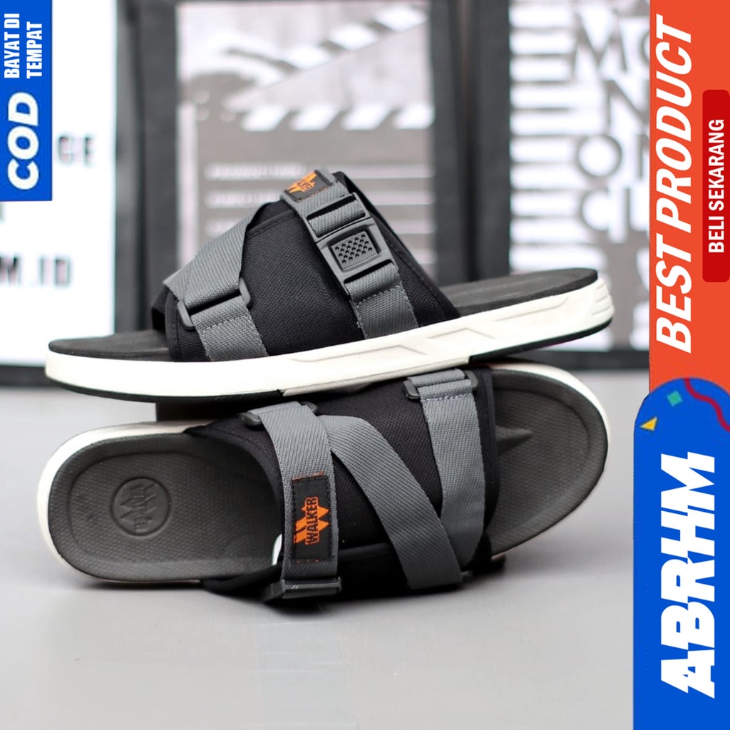 Sandal Slide Pria Selop Sendal Pria Terbaru Distro Abrhm CHESTER