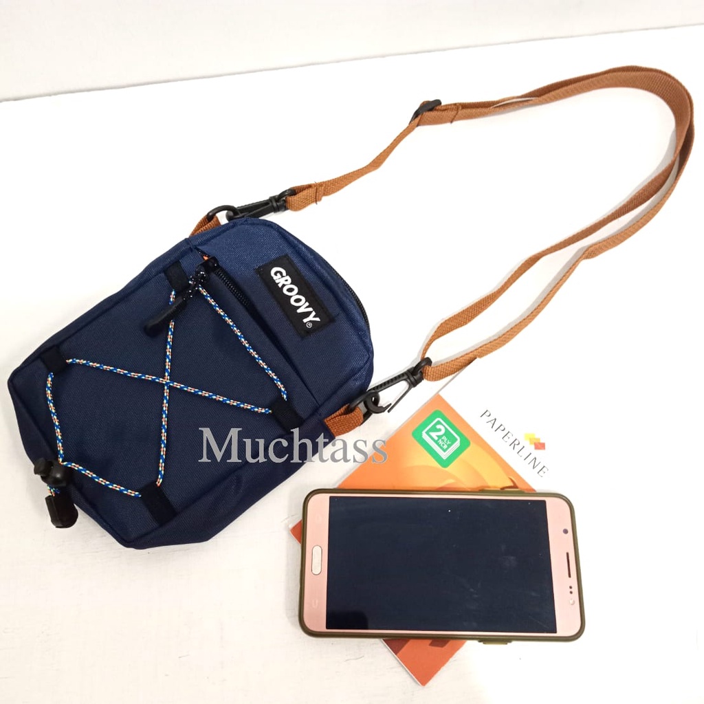 Tas Selempang Pria Travel Pouch Tas Pria Sling Bag Tas Hp 7 inch Tas Murah Tas Kekinian Tas Model Terbaru