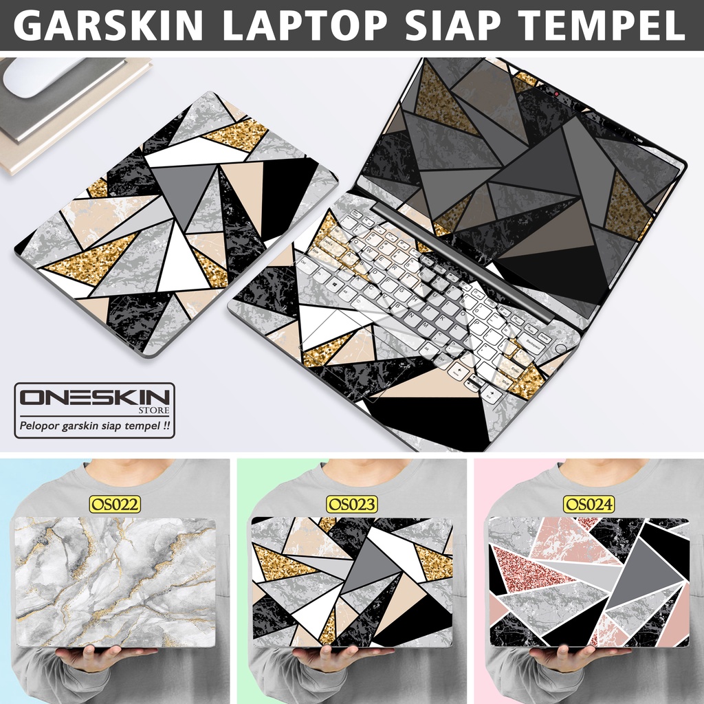 Garskin Sticker Laptop Protector Macbook Full Body Bottom Bezel Palmrest Skin Marble Metallic