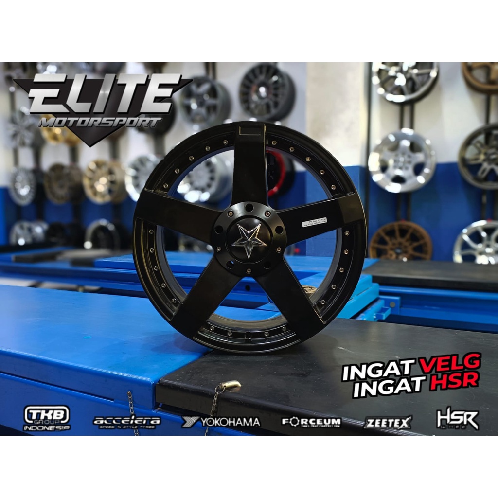 Velg HSR Rasta Ring 17 Lebar 7 Lubang 4 Velg Mobil Jazz Avanza Xenia