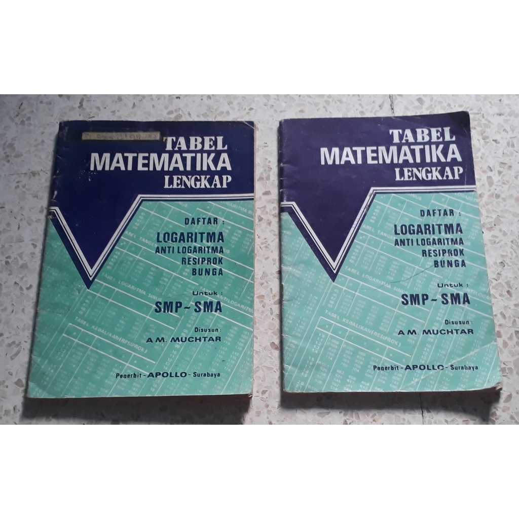 buku Tabel Matematika Lengkap untuk SMP - SMA