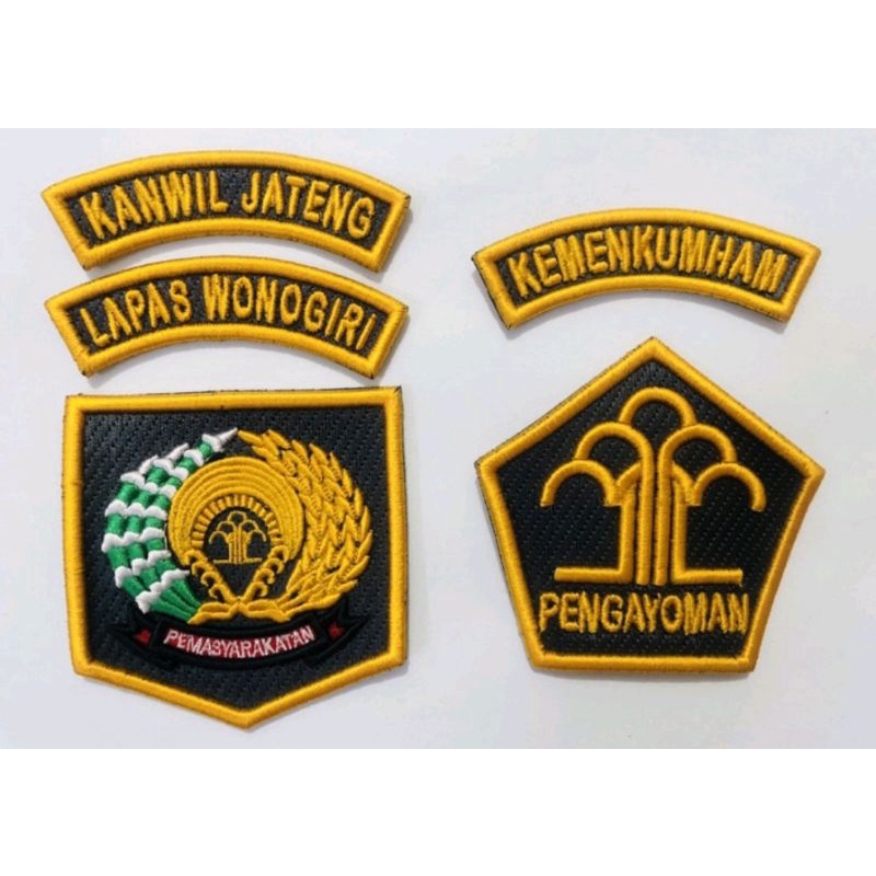Bordir KEMENKUMHAN LAPAS TIMBUL 3D NEW