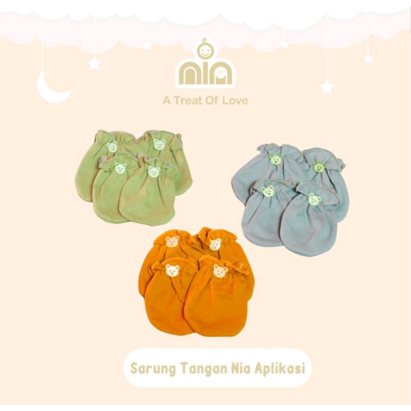 Sarung Tangan dan Kaki Polos Kerut Tempel Panda NIA SNI PREMIUM