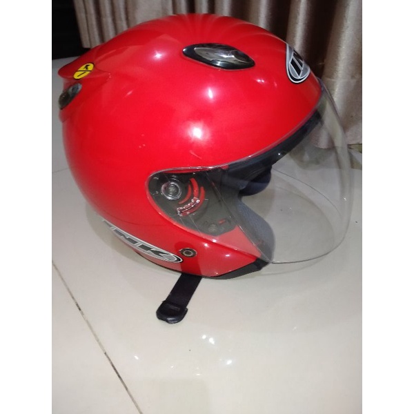 helm ink Centro original bekas MERAH