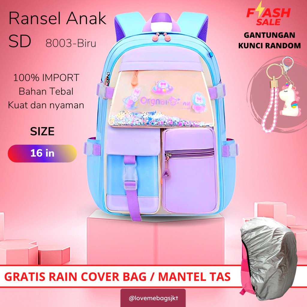 LMB Tas Anak Perempuan Sekolah SD SMP Remaja Import Bahan Nilon Kualitas Premium Tebal