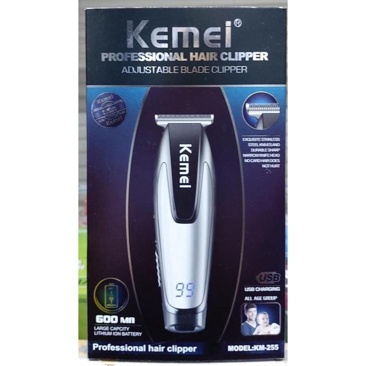 COD ALAT CUKUR RAMBUT HAIR CLIPPER PROFESIONAL KEMEI KM-255 MESIN CUKUR RAMBUT ELECTRIC KEMEI KM-255