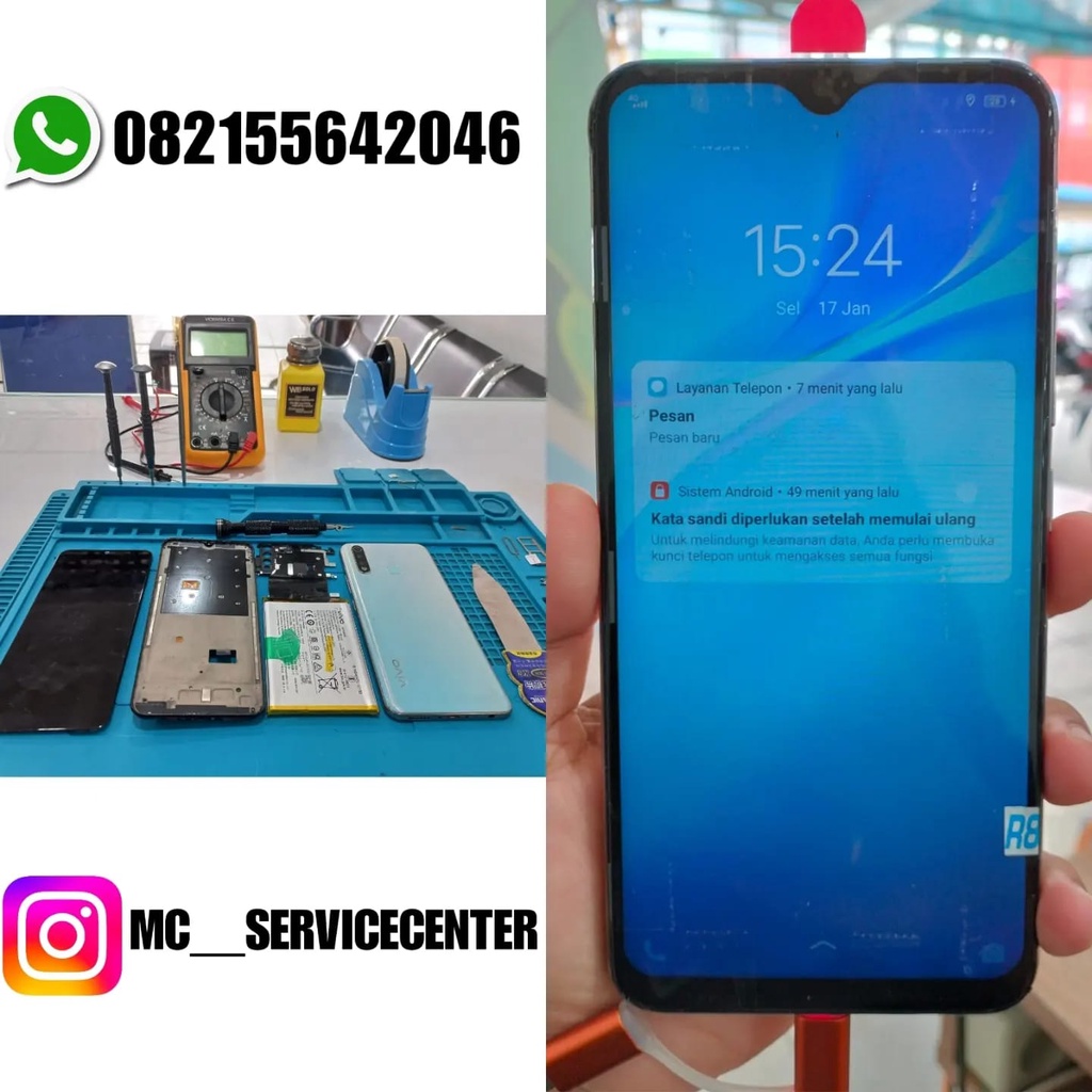 JASA PASANG/JASA GANTI SERVICE LCD  FULLSET VIVO Y20/Y12S/Y91/V11/V11 PRO/Y12/Y15/V15/V9/V7/Y71/Y81/