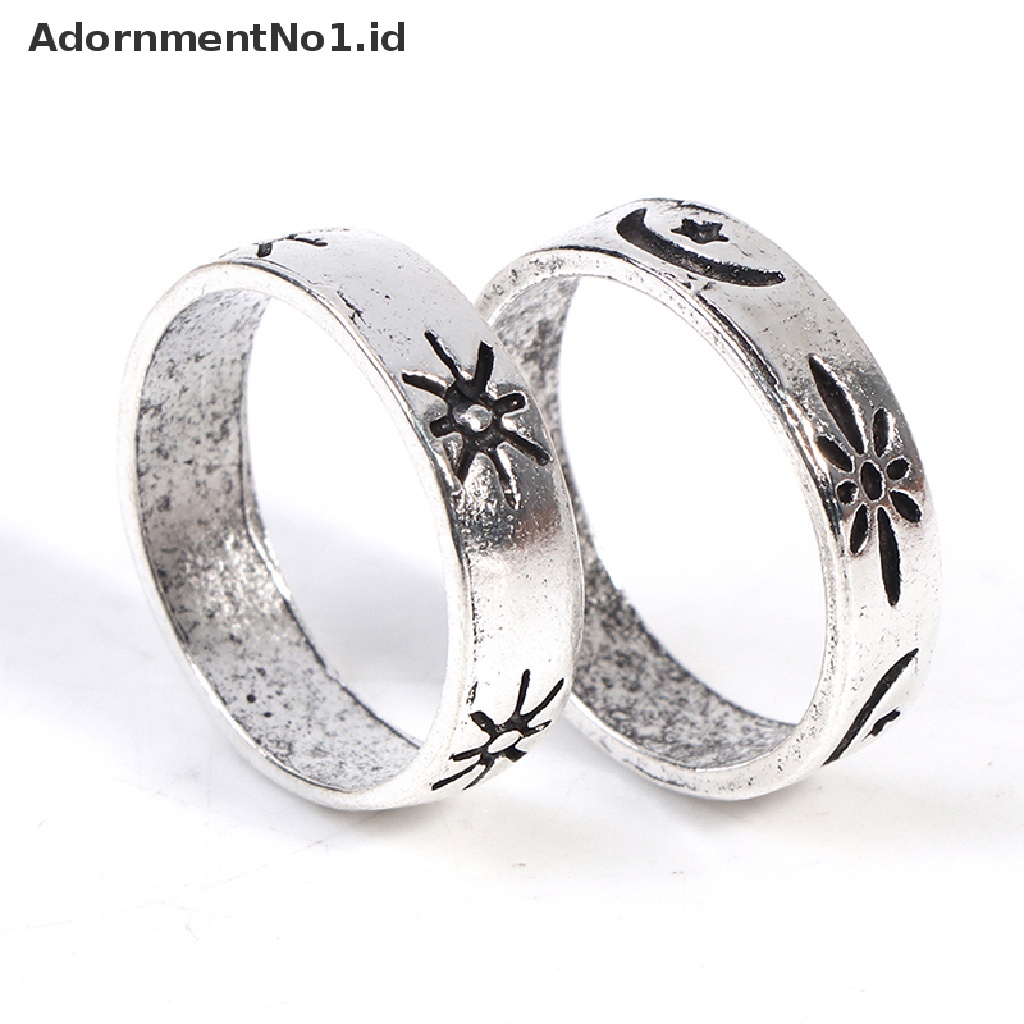 [AdornmentNo1] 14pcs Neo-Gothic Mixed Yin Yang Figure Bulu Gajah Cincin Wanita Perhiasan [ID]