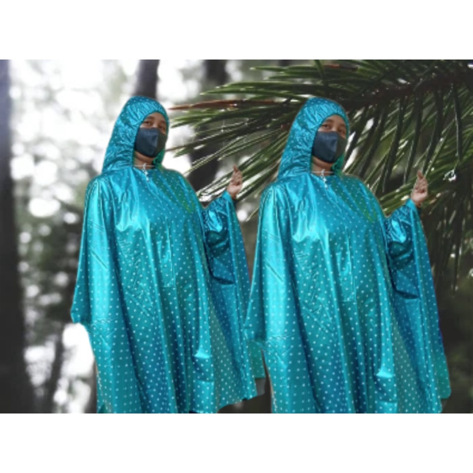 Jas hujan polkadot pria wanita/Jas hujan pria wanita terlaris/Jas hujan polkadot kalilawar/Jas hujan