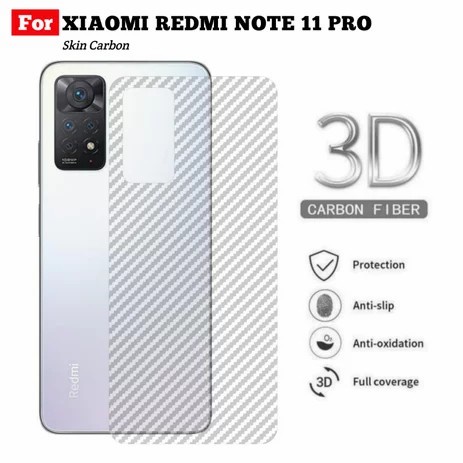 XIAOMI REDMI NOTE 11 NOTE 11 PRO ANTI GORES SKIN KARBON BELAKANG SCREEN GUARD PROTECTOR ANTI JAMUR