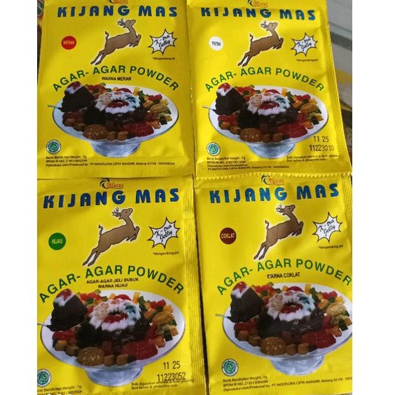 

Agar - Agar Powder KIJANG MAS kemasan saset 7gr