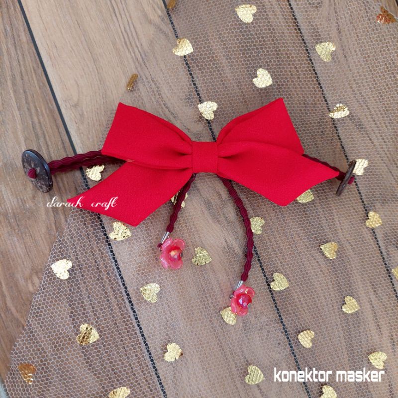 konektor masker pita / konektor masker hijab / kalung masker