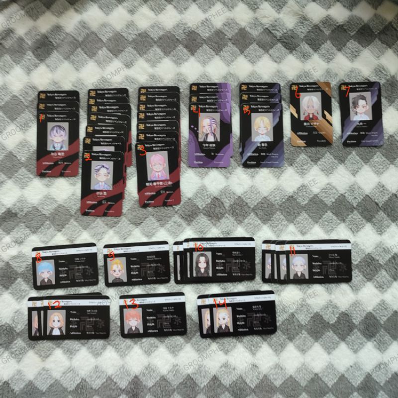 [READY STOCK] IDC ID CARD TOKREV SANZU RAN RIN MIKEY SMILEY ANGRY DRAKEN TOKREV INUSIRA