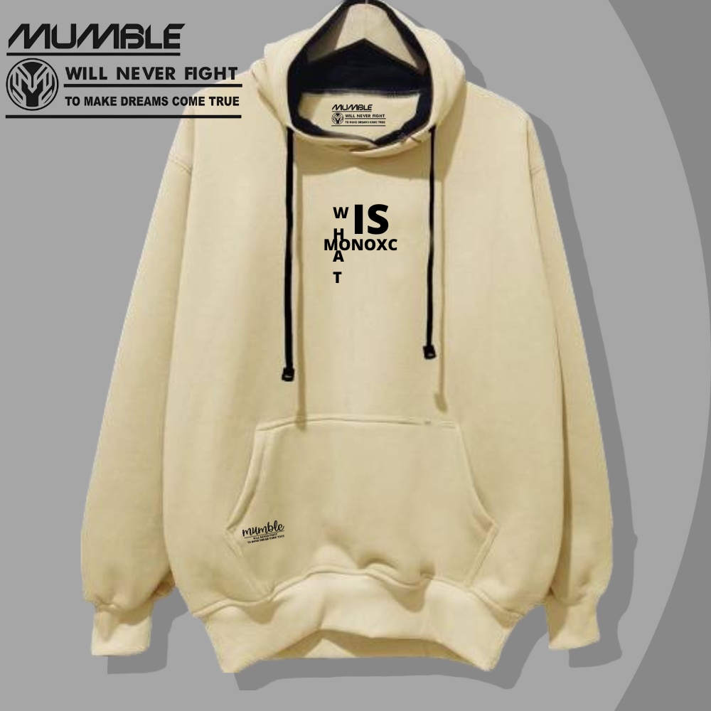 Hoodie Pria Wanita Aesthetic Keren Grafity Warna Cream List What Is Monoxc Sweater Hoddie Lengan Panjang