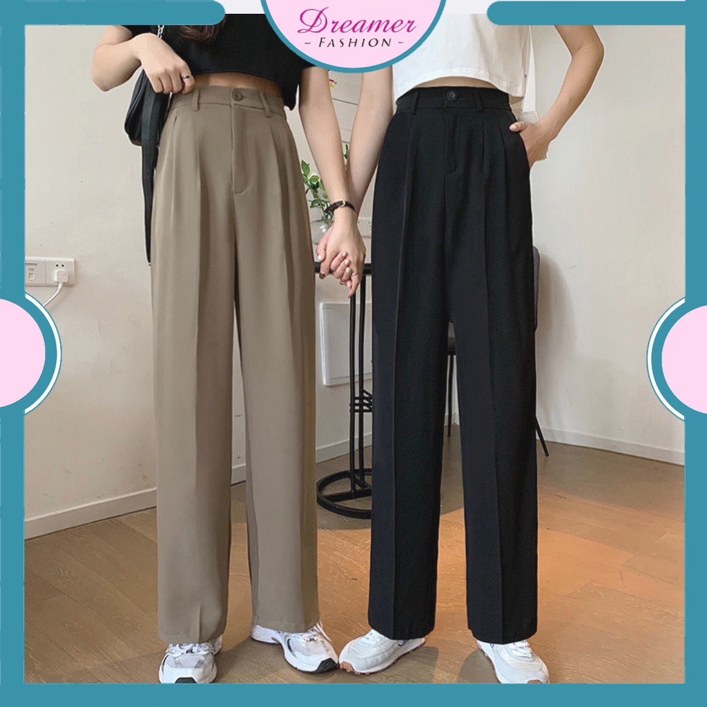 DF CPG370 Celana Kain Wanita Highwaist Kasual Celana Wanita Kulot Fabric Cullotes Pants Celana Panjang