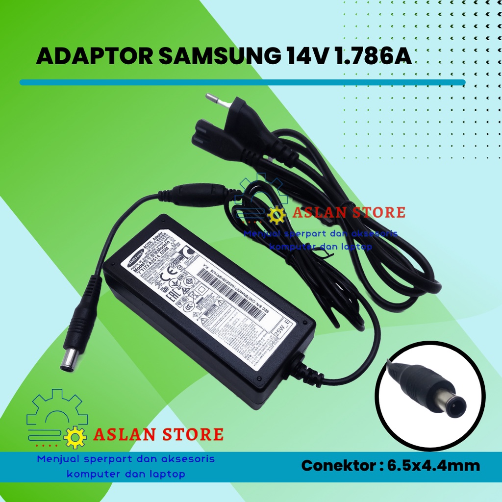 ORIGINAL CHARGER ADAPTOR SAMSUNG 14v 1.7a 1.786a for LAPTOP LCD LED TV MONITOR