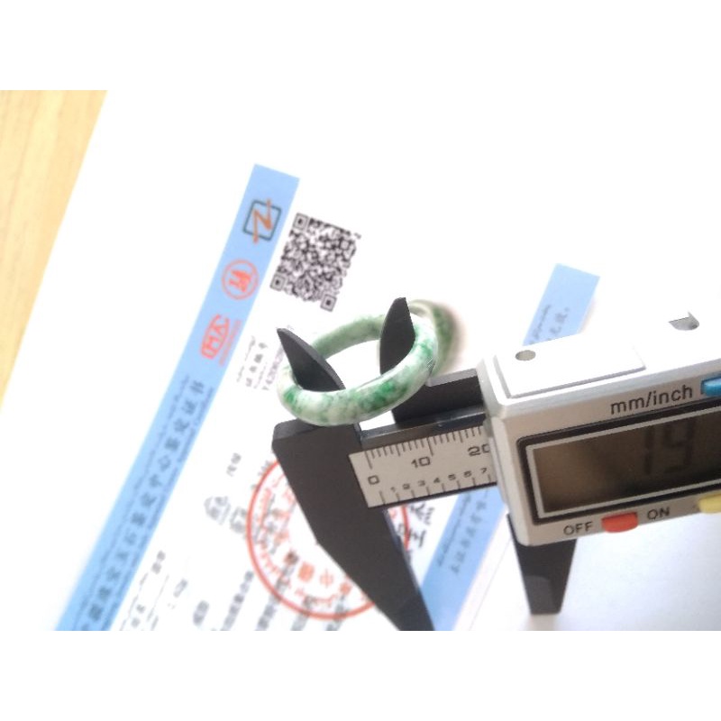 Natural Cincin Giok Burma Jadeite Jade Type A warna Khas Giok Burma