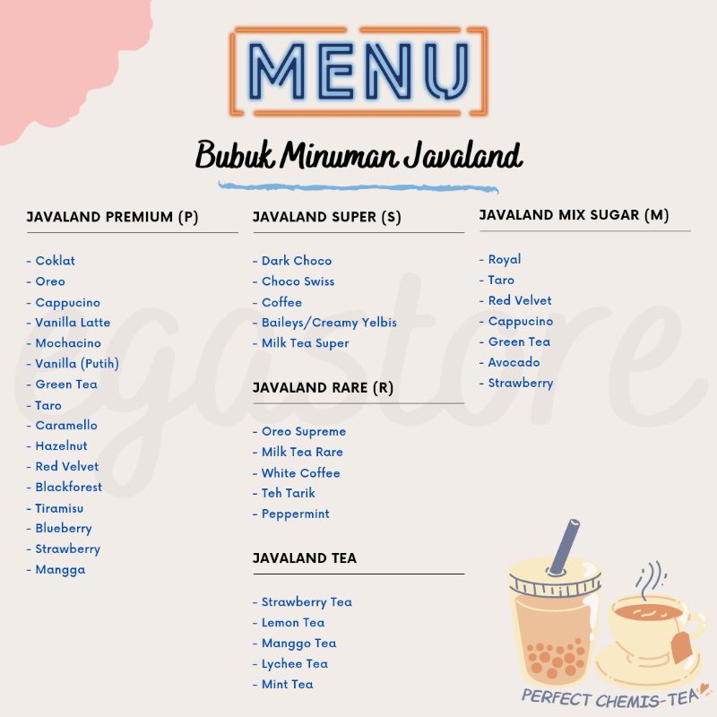 

[PART 2] [500 gr PREMIUM Javaland] Bubuk Minuman Kekinian (HY)