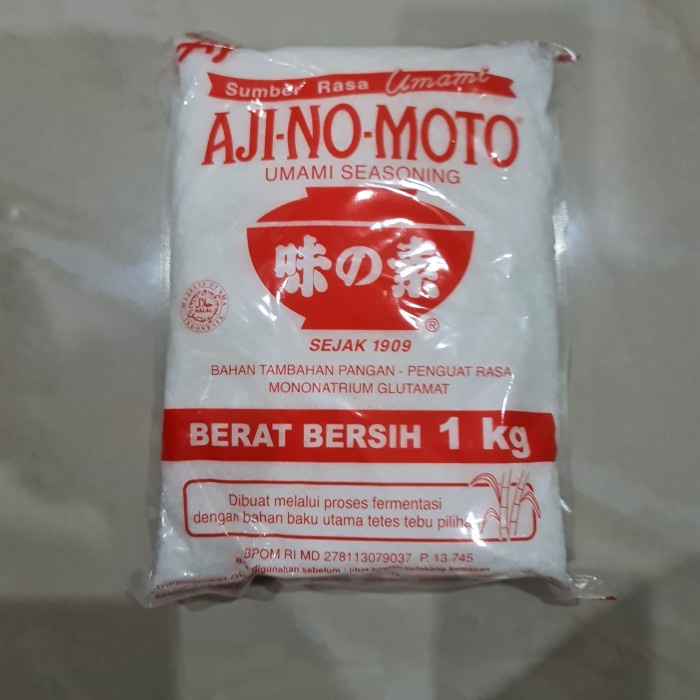 (Satuan) Ajinomoto Bumbu Bahan Masak Penyedap Rasa Micin Monosodium Glutamat 1 Kg 1Kg