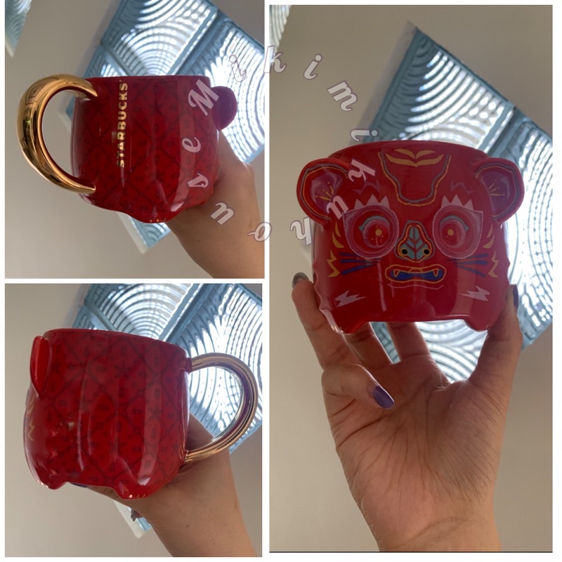 READY STARBUCKS YEAR OF TIGER 2022 MUG STARBUCKS TIGER MACAN STARBUCKS CHINA IMLEK NEW YEAR KADO GIF