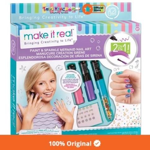 Make It Real Cat Kuku Sparkle Mermaid Nail Art